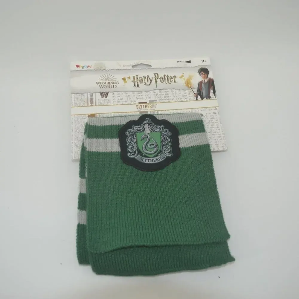 Harry Potter Wizard Scarf Disguise Wizarding World Slytherin Green Grey Stripe